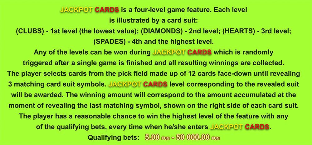 Прогрессивный джекпот Jackpot Cards